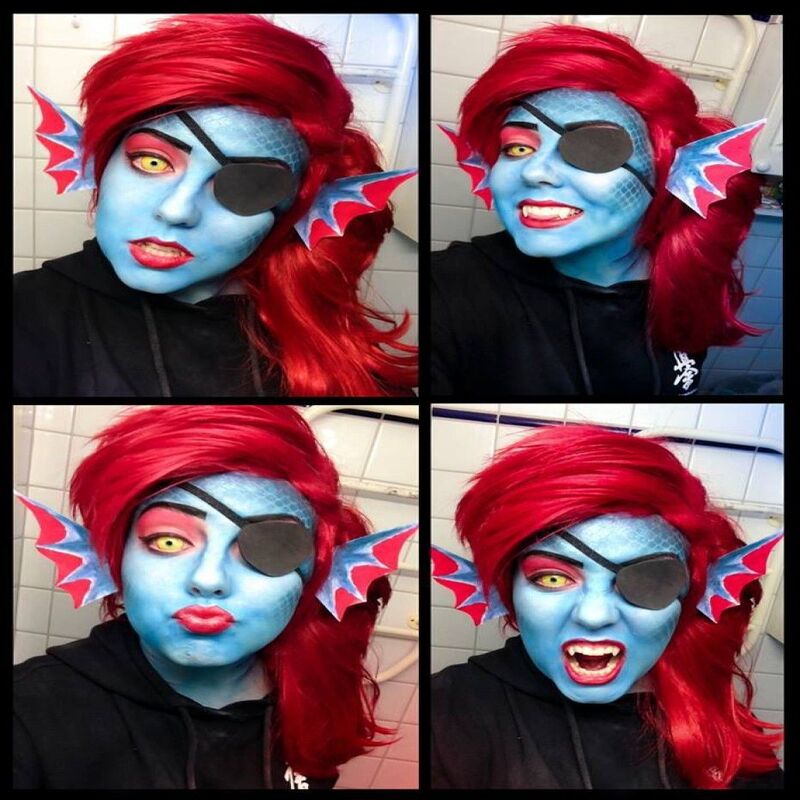 Undyne Cosplay Wig