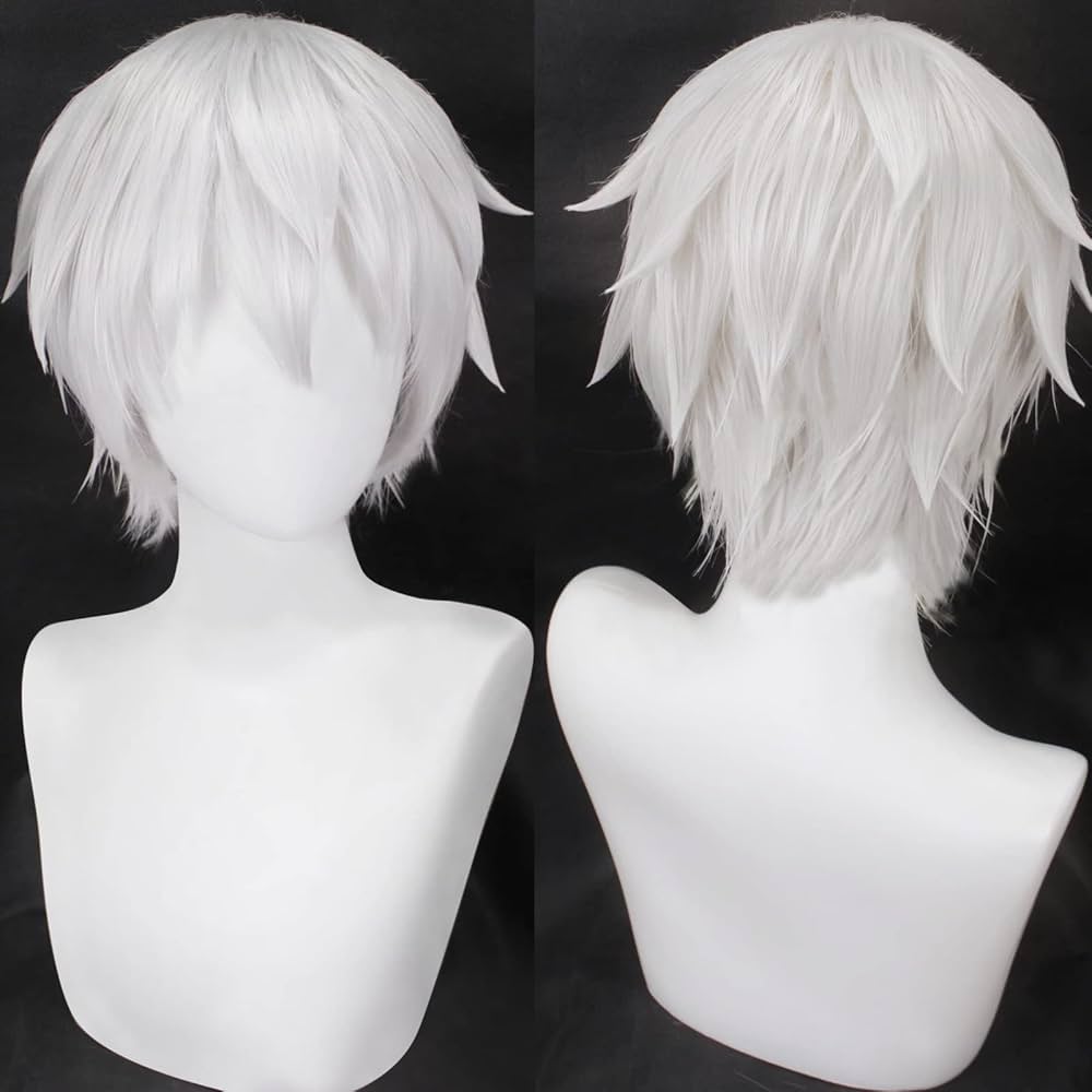 White Short Cosplay Wigs