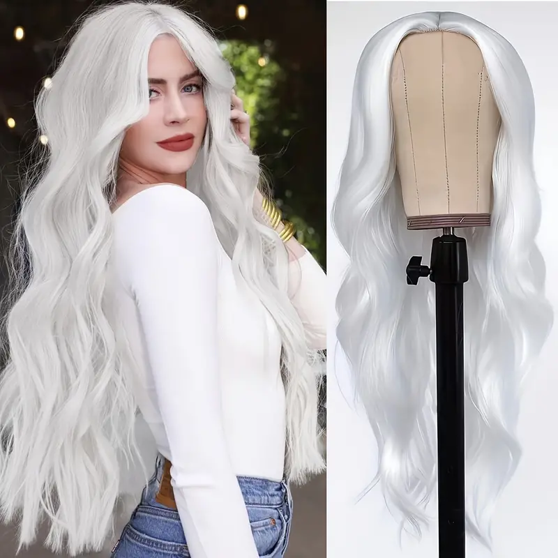 Long White Wigs