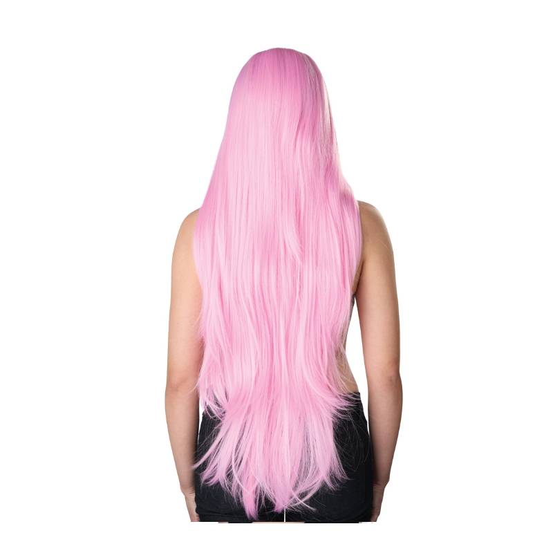 cosplay long pink wig