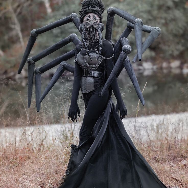 DIY scary spider costume