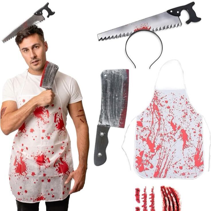 scary butcher costume