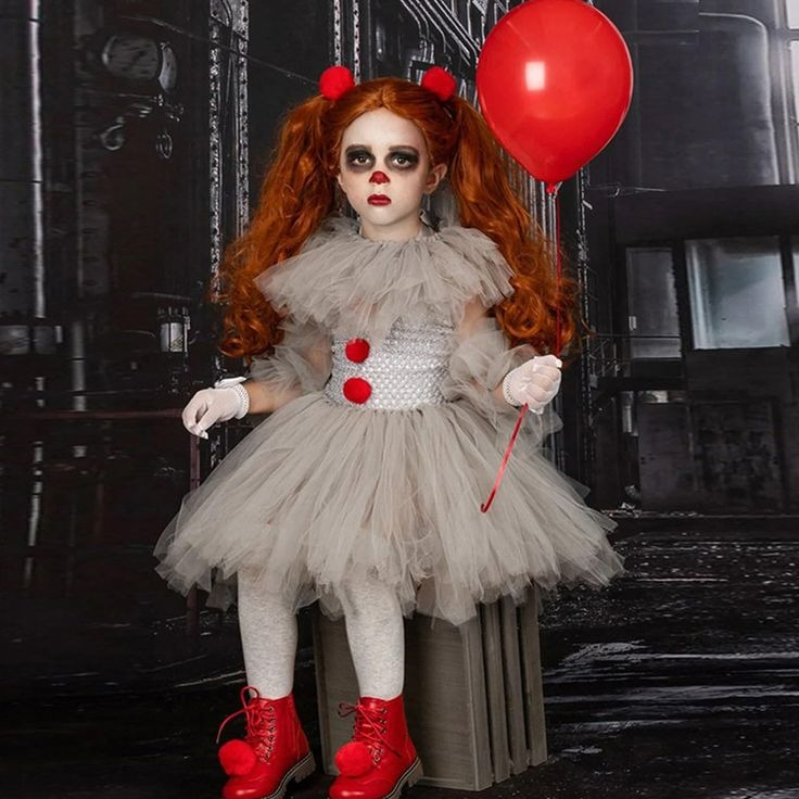 scary clown womens costume