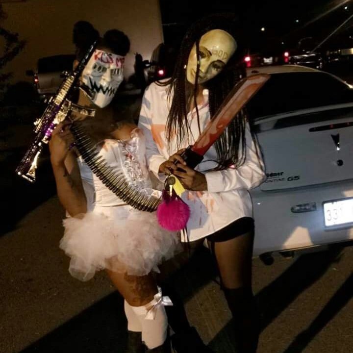 the purge costume girl