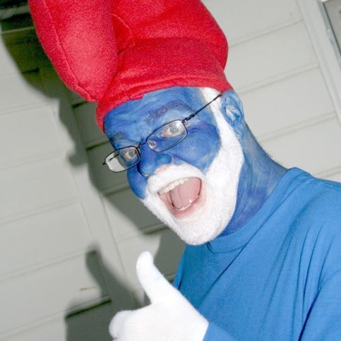 papa smurf costume